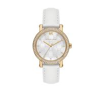 Michael Kors Corey Reloj Mujer, Movimiento de Cuarzo Tres Agujas con Correa de Acero Inoxidable o Cuero