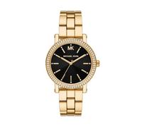 Michael Kors Corey Reloj Mujer, Movimiento de Cuarzo Tres Agujas con Correa de Acero Inoxidable o Cuero