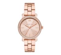 Michael Kors Corey Reloj Mujer, Movimiento de Cuarzo Tres Agujas con Correa de Acero Inoxidable o Cuero
