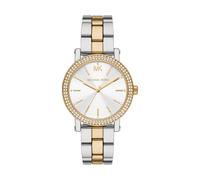 Michael Kors Corey Reloj Mujer, Movimiento de Cuarzo Tres Agujas con Correa de Acero Inoxidable o Cuero
