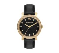 Michael Kors Corey Reloj Mujer, Movimiento de Cuarzo Tres Agujas con Correa de Acero Inoxidable o Cuero
