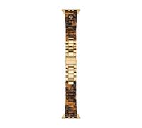 Michael Kors Pulsera compatible con Apple Watch, 38/40/41 mm 20 mm Acetato tortuga, MKS8040