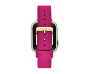 Michael Kors Correa de piel o PVC para mujer, compatible con Apple Watch de 38 mm/40 mm/41 mm
