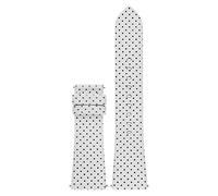 Michael Kors Correa de reloj para Mujer de piel, acero inoxidable o silicona de 18 o 22 mm, 190 +/- 5 mm, Plata brillante