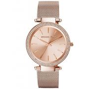 Michael Kors Darci Ladies Watch Pulsera de malla de PVD oro rosa Esfera dorada MK3369