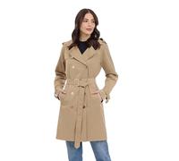 Michael Kors Double Button Trench Coat With Belt And Detachable Hood Gabardina Mujer (Pack de 1)