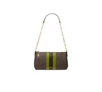 Michael Kors Empire Medium Chain Pouchette, Bolso de Mano Mujer, Verde Pradera, Talla única