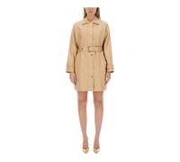 Michael Kors - Gabardina con ojales y cinturón - Coats - Mujer - Beige - M -