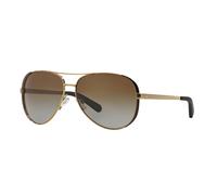 Michael Kors MK5004 Chelsea Aviador Gafas de Sol Polarizadas Dorado Con / Marrón
