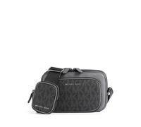 Michael Kors Hudson Bandolera negro/gris, lona, hombre