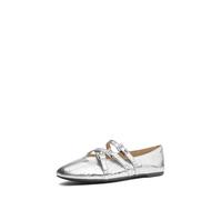 Michael Kors Indy Flex - Bailarinas planas para mujer, plateado, 36.5 EU