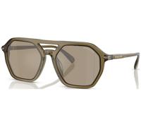 Michael Kors Hombre MK2251U JACKSON HOLE 40127I Gafas de sol Acetato Verde Marrón Piloto Normal