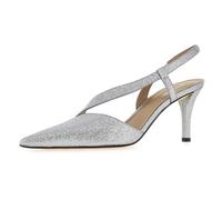 Michael Kors Jaida, Heeled Shoes Mujer, Silver, 37 EU