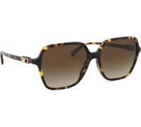 Michael Kors Mujer Michael Kors MK2196U JASPER 300613 Gafas de sol Acetato Tortuga Marrón Cuadrada Normal Sombreado