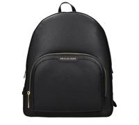 Michael Kors Jaycee - Mochila grande de piel con 2 bolsillos con cremallera, Negro, Grande, Mochila