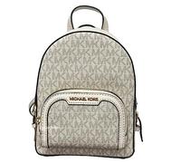 Michael Kors Jaycee XS Mini Mochila convertible MK Signature Crossbody (crema clara), Polvo ligero, XS, Jaycee