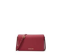Michael Kors Jet Set Bolso bandolera con solapa mediana, Rojo profundo, talla de un talla