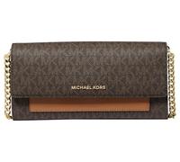 Michael Kors Jet Set - Bolso cruzado convertible 2 en 1 de piel Saffiano mediano, Bellota Marrón