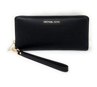 Michael Kors - Jet Set - Cartera de piel para mujer, ideal para viajar, Multi (Negro/Dorado), Medium