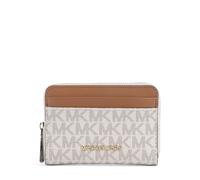 MICHAEL KORS Tarjetero JET SET crema