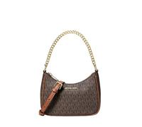 Michael Kors Jet Set Signature Logo Convertible Crossbody Bag Brown