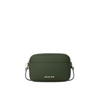 Michael Kors Jet Set Small Pebbled Leather Camera Crossbody Bag Moss