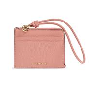 Michael Kors - Jet Set Small Pebbled Leather Card Case Wristlet - Accessories - Mujer - Rosa - ONE SIZE -