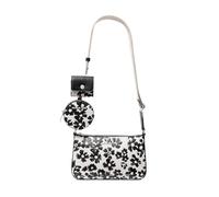 Michael Kors Jet Set Small Sequined Floral Print Crossbody Bag with Case Black Floral