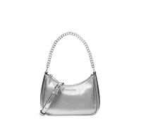 Michael Kors Jet Set Travel Extra-Small Metallic Convertible Crossbody Silver