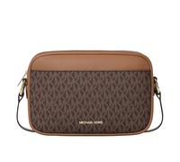 Michael Kors Jet Set Travel Large Signature Logo Camera Crossbody Bag Brown