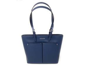 Michael Kors Jet Set Travel MD - Bolsa de mano de doble bolsillo (azul marino), marino, Small