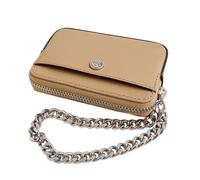 Michael Kors Jet Set Travel MD ZA Card Chain Monedero Billetera Beige