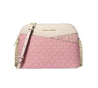 Michael Kors Jet Set - Bolso cruzado de viaje mediano con logotipo de la firma en bloque de color, Colorete en polvo Multi, Medium