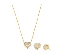 Michael Kors Juego de joyas para mujer de piedras semipreciosas con collar y pendientes