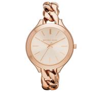 Michael Kors Ladies Watch Rose Gold Tone Runway Cadena Estilo Correa MK3223