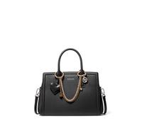 Michael Kors Laila - Bolso mediano para mujer, Herrajes plateados/cadena joya/negro, talla de un talla