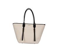Michael Kors Moore Bolsa shopping beige/negro, algodón, mujer