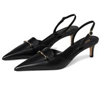 Michael Kors Lena Sling Pump, Heeled Shoes Mujer, Negro, 38 EU