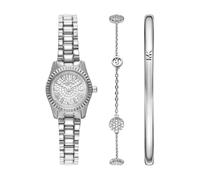 Michael Kors Lexington Dam 19 mm silvertonat rostfritt stål klocka, MK4948SET