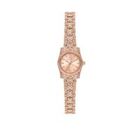 Michael Kors Lexington - Reloj para Mujer, Pulsera de Acero Inoxidable o Reloj de Cuero para Mujer, Micro Petite Rose Gold Pavé, 19mm, Clásico, Lujoso