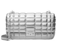 MK Bolso de hombro Tribeca grande de piel acolchada metalizada - Plateado - Michael Kors ONE SIZE