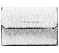 Michael Kors Malone - Tarjetero de acordeón, Blanco brillante, One Size