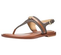 Michael Kors Mandy - Sandalias planas para mujer, Marrón/Equipaje, 36.5 EU