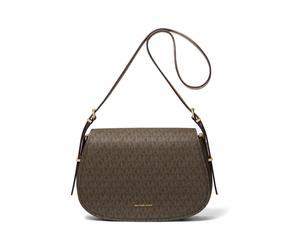 Michael Kors Medium Flap Messenger Bag Brown/acorn Talla: OS | Bandoleras Cruzadas Outlet | Mujer | Marrón