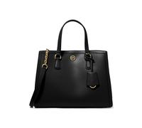 Michael Kors Medium Leather Satchel Bag In Black Talla: OS | Bandoleras Cruzadas Outlet | Mujer | Negro