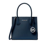 Michael kors mercer - bolso cruzado mediano de piel granulada, navy