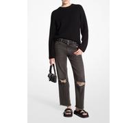 Michael Kors Merino Boxy Crew Sweater Black Talla: XS | Jerséis de Punto Outlet | Mujer | Negro