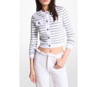 Michael Kors Metlic Shirtp Snap Jacket White/silver Talla: XS | Cárdigan Outlet | Mujer | Blanco