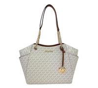 Michael Kors Michael Kors Jet Set Travel - Bolso bandolera grande con cartera de viaje con tres solapas, vainilla, large