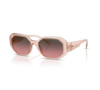 Michael Kors Mk2240u Siesta Key - Gafas de sol rectangulares de ajuste universal para mujer, Arena clara/degradado rosa marrón, 54 mm